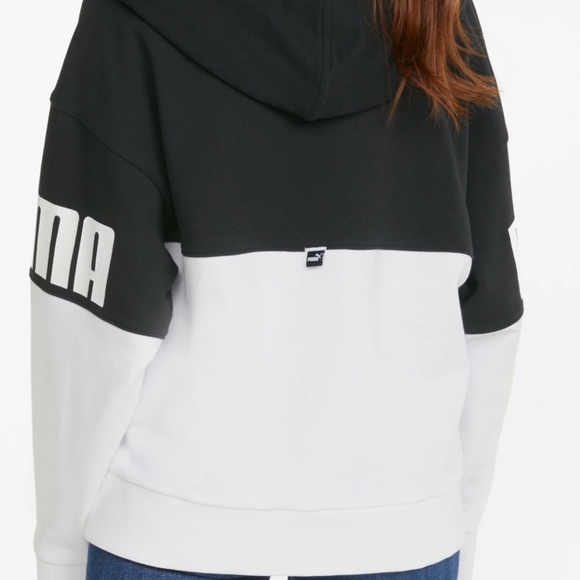 NWOT PUMA WOMENS POWER COLOR BLOCK HOODIE - Lavender & White  Large - Picture 12 of 12